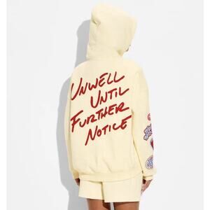 NEW Alex Cooper UNWELL Limited Edition Hoodie Sweatshirt Yellow Adult Sz Medium